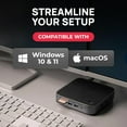 thumbnail image 2 of Brydge Stone Estación de Acoplamiento USB-C MST (Transporte Multiflujo) CORE, Pantalla Dual para Windows 10 y 11 con 10 Puertos y 100 Vatios de Potencia, 2 of 8