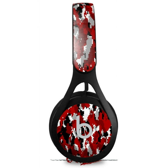 Skin Decal Wrap for Beats EP WraptorCamo Digital Camo Red HEADPHONES NOT INCLUDED