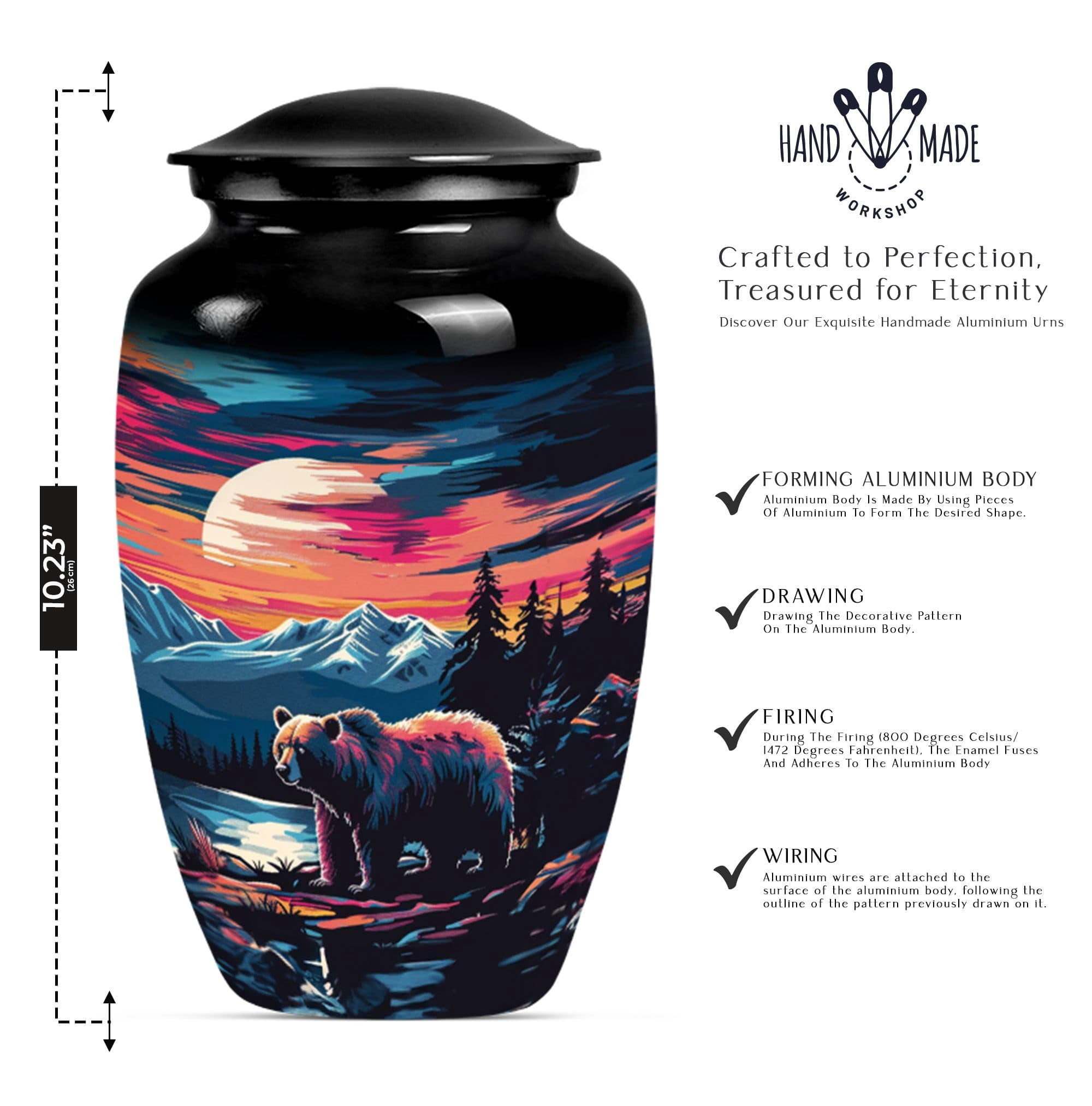 SUBSH Decorative Urns - Urn for Ashes for Women - Urn for Ashes Adult Male - Adult Urns for Human Ashes Men