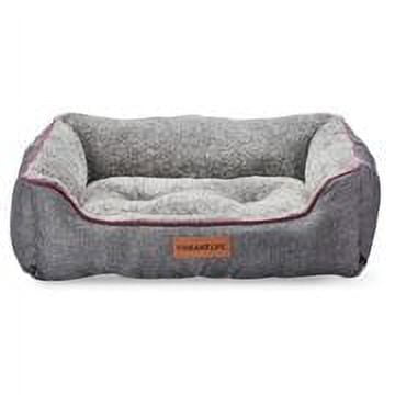 Vibrant Life Large Washable Urban Lounger Pet Bed, Gray