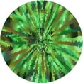 thumbnail image 1 of Ahgly Company Machine Washable Indoor Square Transitional Neon Green Area Rugs, 3' Square, 1 of 7