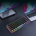 thumbnail image 1 of EGNMCR Wired Illuminated Keyboard Mechanical Sense Gaming Keyboard Gaming Desktop PC Laptop Keyboard Mechanical Keyboard, 1 of 9