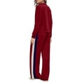 thumbnail image 5 of Women 2 Piece Outfits Airport Travel Vacation Sweatsuits Wide Leg Pants Lounge Set 2025 Fashion Clothes, 5 of 10