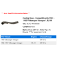 thumbnail image 2 of Cooling Hose - Compatible with 1983 - 1985 Volkswagen Vanagon 1.9L H4 1984, 2 of 2