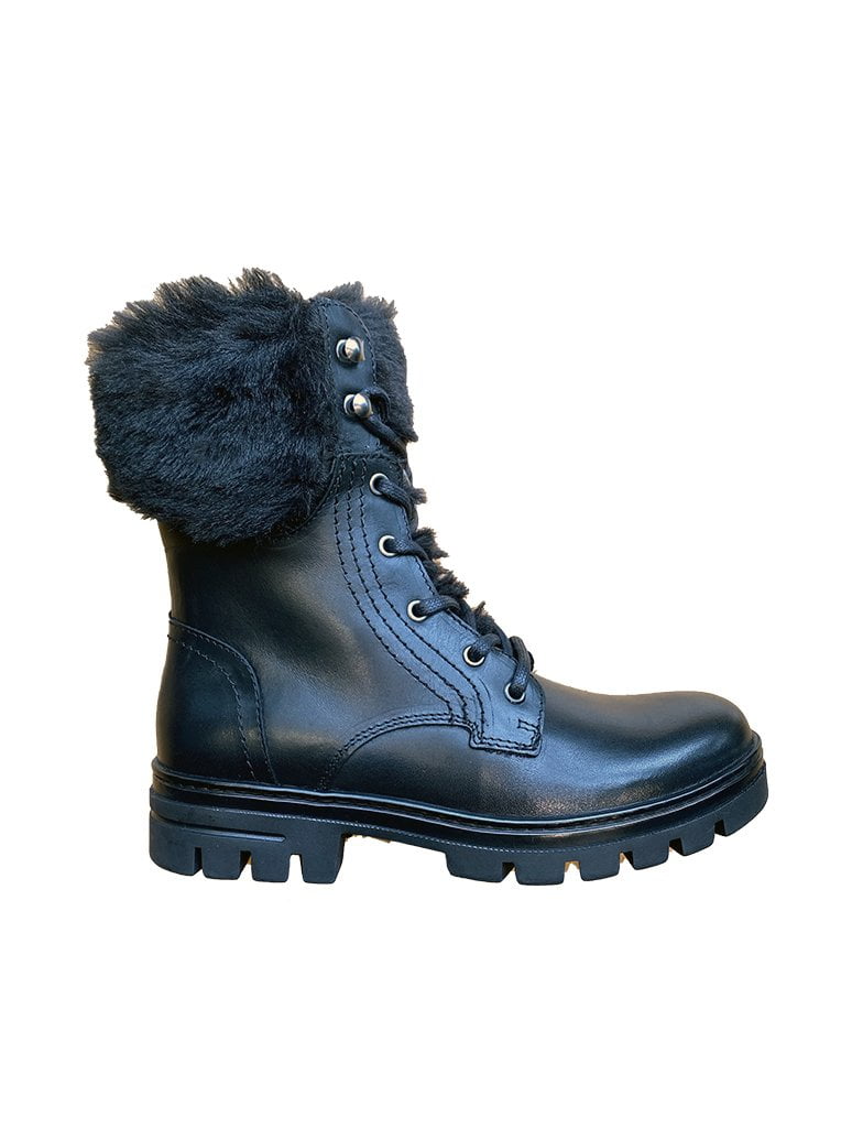 lined combat boots