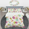 thumbnail image 2 of Designart 'Retro Circular Design II' Mid-Century Modern Duvet Cover Set, 2 of 4