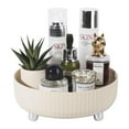 thumbnail image 1 of Bandeja organizadora de maquillaje y perfume Anyoifax, giratoria 360°, color beige, 1 of 6