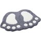 thumbnail image 1 of Alfombra de Baño Antideslizante y Absorbente, Diseño Pies Grandes, Poliéster, Gris, 40 x 60 cm JAMW  Sencillez, 1 of 5