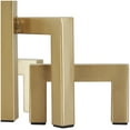 thumbnail image 4 of 13" x 7" Gold Metal Abstract Square Arched Geometric Sculpture, by DecMode, 4 of 9