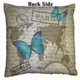 thumbnail image 2 of PKQWTM background sketching paper butterfly Reversible Mermaid Cushion Cover Home Decor Sequin Pillow Case Size 20x20 inches, 2 of 2