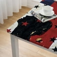 thumbnail image 4 of BANET Tablecloths Red White Blue Waterproof Polyester Table Covers Decor for Rectangle Table,Home Dining,Outdoor,Party,Oil Proof, Stars white, 4 of 7