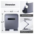 thumbnail image 3 of UGREEN Tablet Stand for Desk Swivel with 360&amp;Acirc;&amp;deg; Rotating Base Tablet Holder Aluminum Portable Stand Adjustable Home Office Desk Accessories, 3 of 9