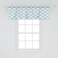 thumbnail image 2 of Ambesonne Hearts Valance Pack of 2, Clouds with Hanging Hearts, 54"X18", Pale Blue Pink and White, 2 of 3