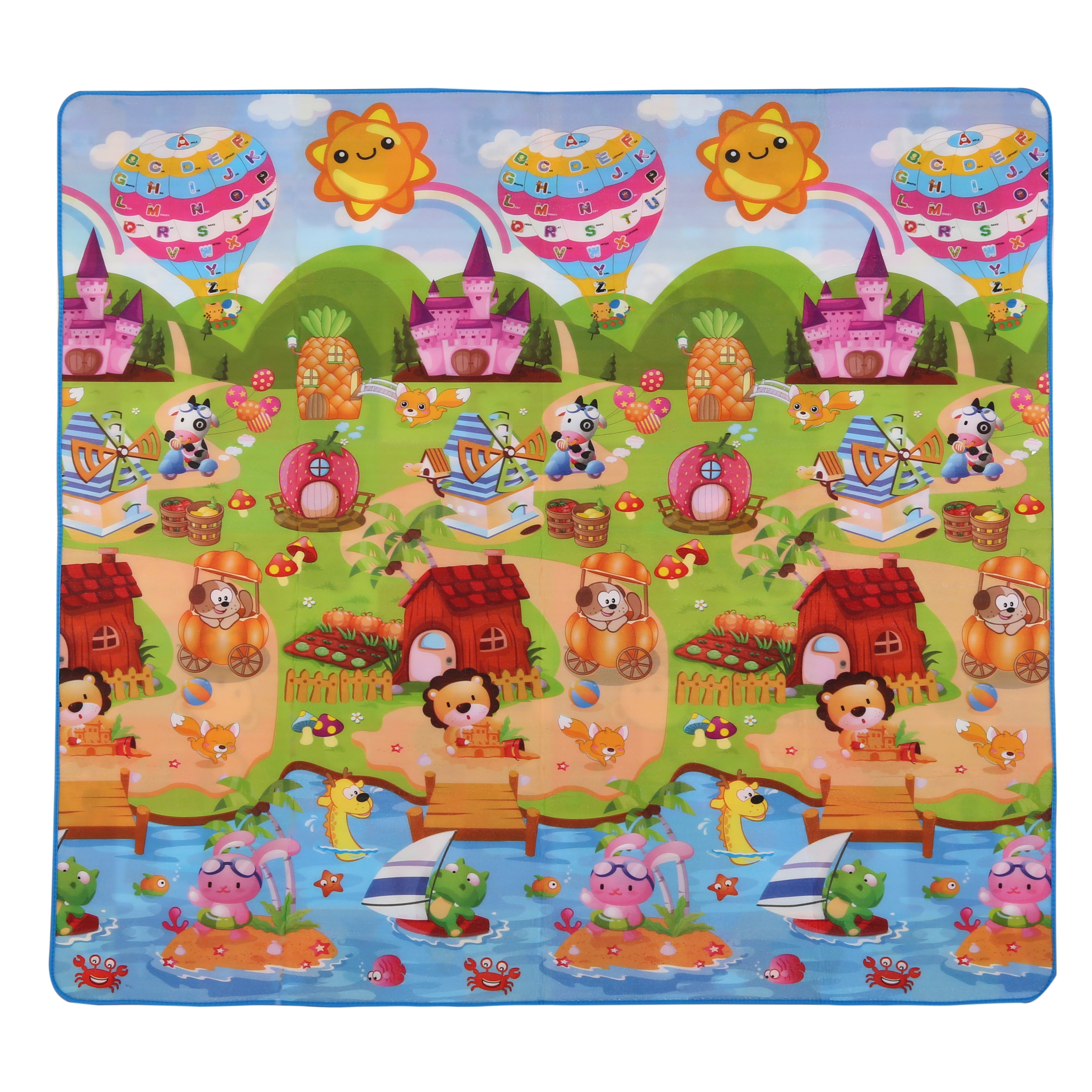 79 x 71 Inches Extra Large Baby Crawling Mat Non Toxic Baby Play Mat