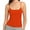 Red, variant on Women's Scoop Neck Cami Crop Tops Strap Camisole Tank Shirt Cami Cropped Tops