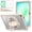 Khaki, variant on Case For Samsung Galaxy Tab A112025 / Galaxy Tab A9 2023 Handle Protective Cover 360° Rotating Ring Stand, Shockproof Dropproof Case For Kids Kickstand & Adjustable Shoulder Strap,Lavender Grey