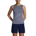 thumbnail image 3 of Lands' End Women's D-Cup High Neck UPF 50 Sun Protection Modest Tankini Swimsuit Top, 3 of 3