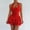 Red, variant on Beach Vacation Clothes for Women Boho Sleeveless Square Neck Party Dress Summer Solid Color Regular Fit Womens Sun Dresses Streetwear for Summer and Hot Weather XS