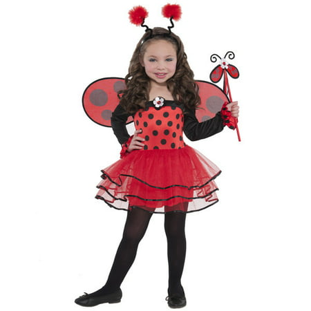 Ballerina Bug Ladybug Costume Girls Child Toddler 3 - 4 3T -