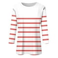 thumbnail image 5 of Long Sleeve Shirts For Women New Shoulder Seven Quarter Sleeve T Shirt Summer Top Womens Long Sleeve Tops, 5 of 5
