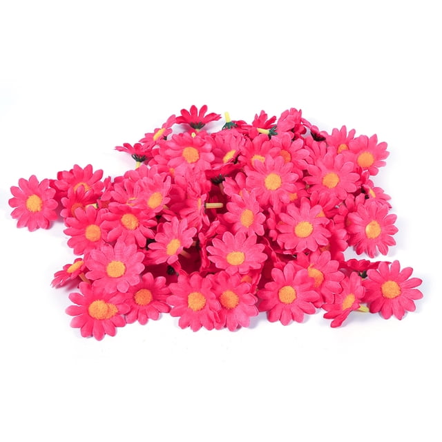 Cabezas de girasol artificiales Sincero Paquete de 100 Decoración para fiesta de boda rojo rosa