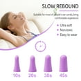 thumbnail image 6 of LYSIAN Ultra Soft Foam Sleeping Noise Canceling Ear Plugs, 60 Pairs, Hearing Protection, Purple, 6 of 8
