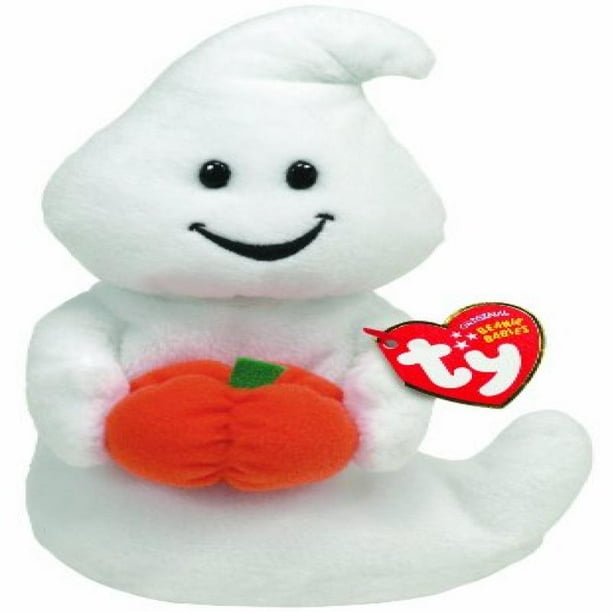 Ty Beanie Baby Spooky Ghost with Pumpkin - Walmart.com - Walmart.com