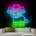 thumbnail image 5 of Handmadetneonsign Cow Neon Sign, Cowboy Cow Led Light, Western Cow Wall Art Decor, Home Wall Decor 53594, 5 of 5
