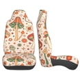 thumbnail image 2 of LAKIMCT Mushrooms Daisy Pattern Car Seat Covers Vehicle Front Seat Covers Universal Fit Seat Protector, 2 of 9