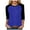 Blue, variant on zaveiop 3/4 Sleeve Tops for Women Workout Jersey Shirts Baseball Style Raglan Tshirts Casual Color Block Tees Comfy Steetwear (Gold, L)
