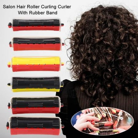 36pcs Perm Rods Rollers Salon Hair Roller Curling Curler Rubber