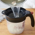 thumbnail image 3 of Separador de grasa Taza medidora y colador con liberación inferior para salsas gravy y otros líquidos con grasa de aceite Ormromra 2034031, 3 of 9