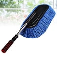 thumbnail image 3 of Super Car Cleaning Supplies Microfiber Duster Interior Cleaner with Long Retractable Handle to Trap Dust and Pollen for Car Bike RV Boats or Home Use (Blue), 3 of 8