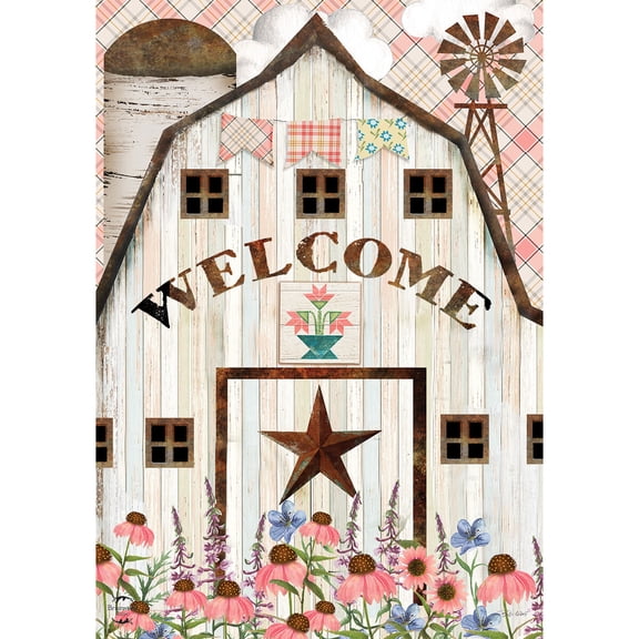 Briarwood Lane Spring House Flag 40x28 For Outdoor Barn in Bloom Primtive For Spring House Flag