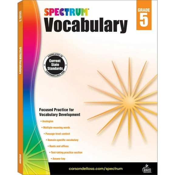 Pre-Owned Spectrum Vocabulary, Grade 5: Volume 88 (Paperback) 148381193X 9781483811932