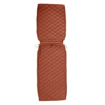 Classic Accessories Montlake FadeSafe Water-Resistant Patio Chaise Quilted Cushion Cover, 72 x 21 x 3 inch, Spice
