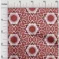 thumbnail image 2 of oneOone Polyester Spandex Maroon Fabric Asian Tie And Dye Sewing Material Print Fabric By The Yard 56 Inch Wide, 2 of 4
