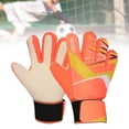 thumbnail image 2 of Guantes de portero de fútbol para niños, guantes de portero, accesorios deportivos para niños y niñas Naranja, 2 of 9