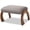 Grey, variant on Baxton Studio Sandrine Modern and Contemporary Light Beige Fabric Upholstered Walnut Brown Finished Wood Ottoman