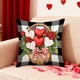thumbnail image 1 of Eoozwa 3 Packs Valentine's Day Heart Plaid Pillow Cover Red Cushion Case Home Decor Sofa Throw Pillow Cover for Living Room Bedroom Romantic Gift, 1 of 5