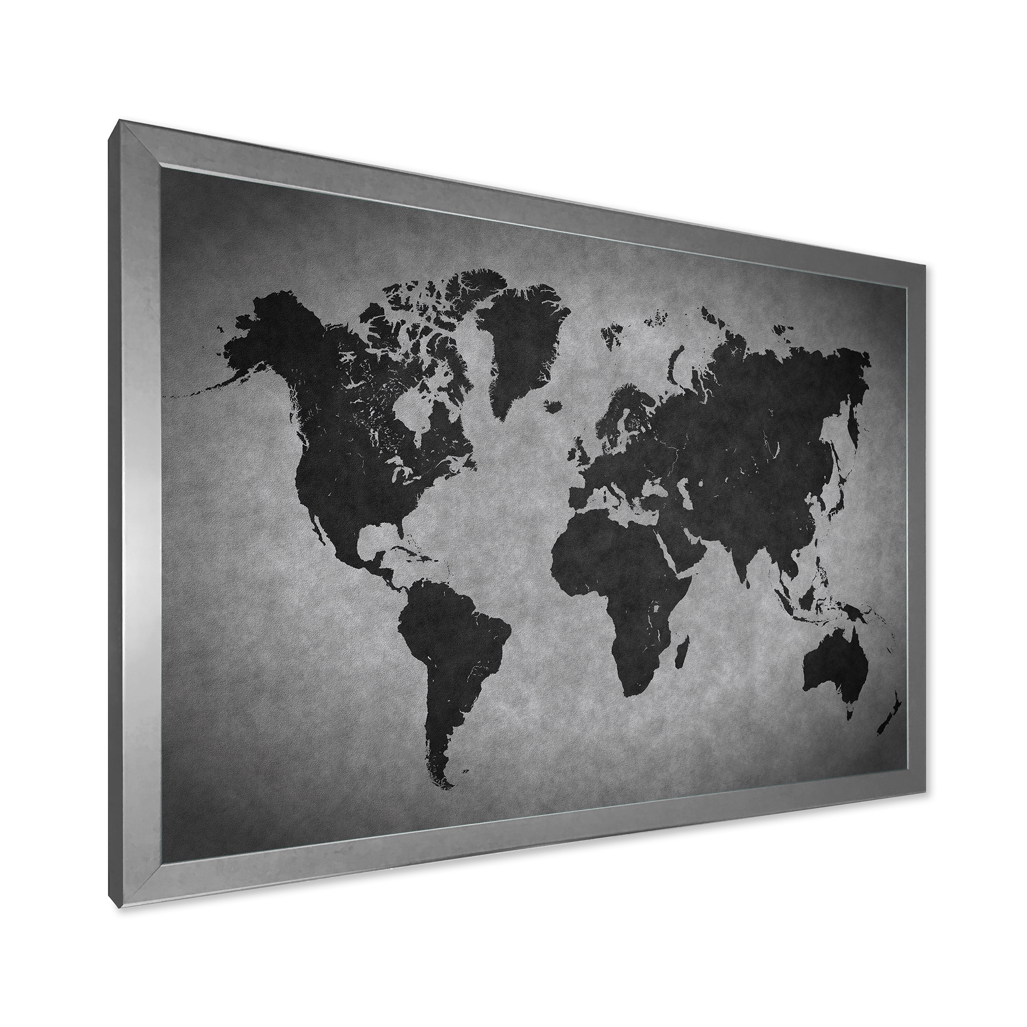 Designart 'Ancient World Map IX' Vintage Framed Art Print