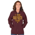 thumbnail image 4 of Minnesota I Can Go For That Funny Pun Zip Up Hoodie Men's Women's Brisco Brands S, 4 of 6