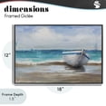 thumbnail image 4 of Stupell Industries Tropical Painterly Boat On The Shore Black Framed Giclee Art, 18 x 12, by Cloverfield & Co., 4 of 8