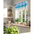 thumbnail image 3 of Ocean Beach Valances for Windows Summer Nature Sea Sky Cloud Scenery Valance Rod Pocket Light Filtering Short Window Treatments Curtains for Kitchen Bathroom Living Room Bedroom, 60 x 18 Inch, 3 of 7