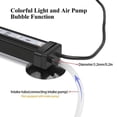 thumbnail image 4 of iMeshbean 5.5W Underwater Aquarium Air Bubble LED Light Fish Tank RGB Submersible Lamp + Remote, 21in, 4 of 7