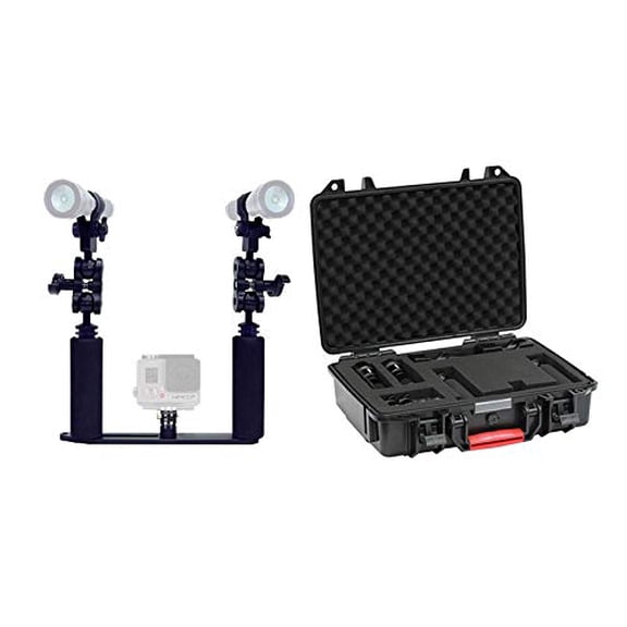 Bigblue Camera Tray Kit with Two Lights and Hard Case
