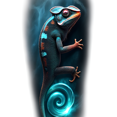 thumbnail image 3 of 3 Realistic Temporary Tattoos Waterproof Long Lasting Body Stickers Land Animal Rabbit Mouse Marmot Adult Men Women Tattoo Sticker Arm Leg Thigh Back, 3 of 4