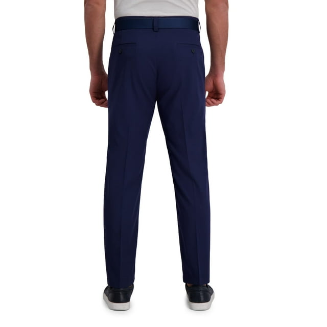 Haggar Pantalon pour Homme Cool Right Performance Flex Uni Coupe Droite devant Plat