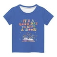 thumbnail image 2 of ibuvkizy Baby Girl Clothes Graphic Round Neck Crop Top Girls Short-Sleeve T-Shirt Tops, 2 of 4
