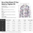 thumbnail image 5 of Lsque Violets Flowers UPF 50+ Lightweight Sun Protection Men's Women's Long Sleeve Shirt, Hoodie Performance -Medium, 5 of 8